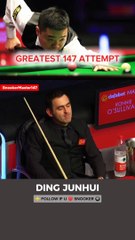 Witness Ding Incredible 147 Try Against Ronnie o sulivan