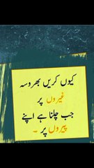 جب چلنا ہے اپنے پیروں پر #trending#viral#shorts#islamic#foryou#dailymotion#share