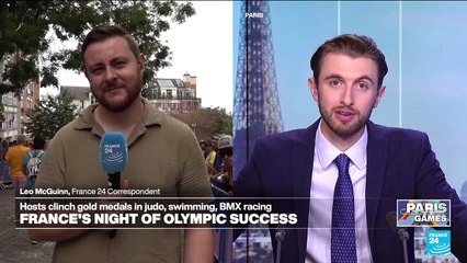 France hoping for more gold medals as cycling takes place in Montmartre district of Paris