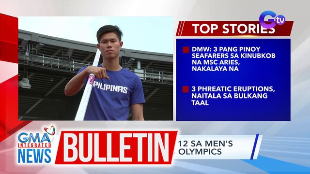 EJ Obiena, pasok sa top 12 sa men's pole vault sa 2024 Paris Olympics | GMA Integrated News Bulletin