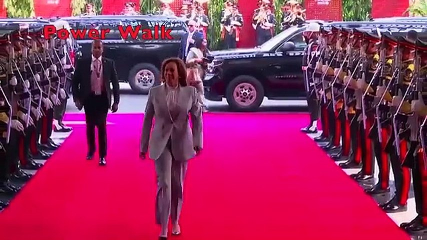 Kamala Harris - Confident Power Walk!!
