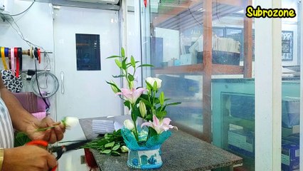 How to make flower bouquet easy | floral tutorial