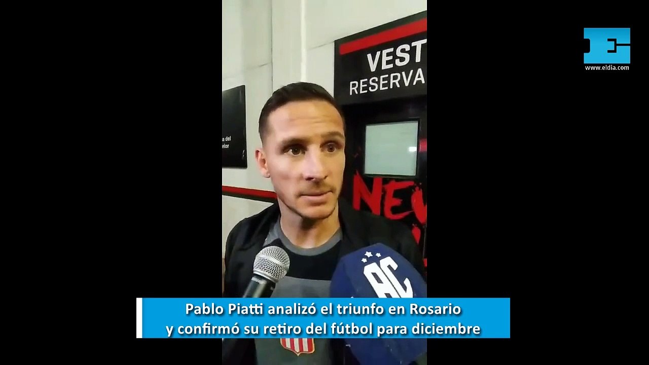 Pablo Piatti analizó la victoria en Rosario y confirmó que se retirará a fin de año: "Se acaba el fútbol para mi"