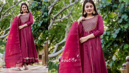 Beautiful And Stylish Anarkali Dress Designs For Girls || Anarkali Frocks Latest Designs 2024
