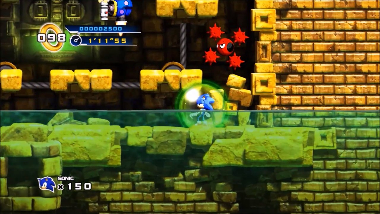 Sonic the Hedgehog 4 Episode 1 (with voices!) part 3: Lost Labyrinth Zone