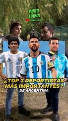 ¿Top 3 mejores deportistas argentinos?