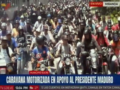 Miranda | Inicia gran caravana de motorizados en apoyo al presidente Nicolás Maduro