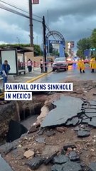 Rainfall opens sinkhole in Mexico