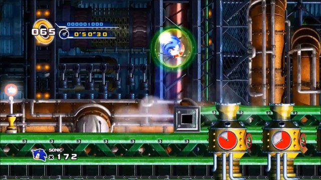 Sonic the Hedgehog 4 Episode 1 (with voices!) part 4: Mad Gear Zone