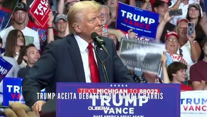 Trump aceita debater com Kamala Harris
