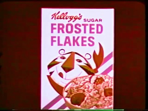 1960s - 1970s Tony Tiger Frosted Flakes LIVE IT UP, CORN IT UP TV commercial