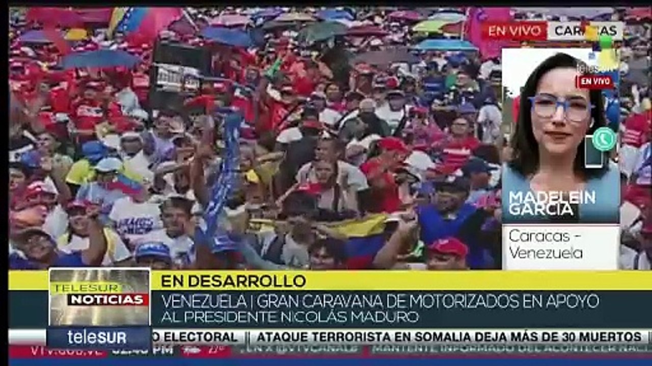 Caravana de motorizados recorre Caracas en defensa de la paz
