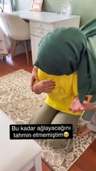 Uzun zamandır piyano hayali kuran ufaklığın hayaline kavuştuğu an 