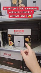 Je teste un airfryer friteuse à 20€ seulement !!! #essai #teste #airfryer #medek #carrefour