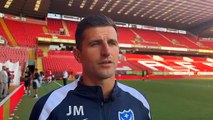 Portsmouth boss John Mousinho's verdict on 2-0 defeat at Charlton