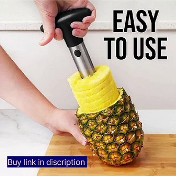 Effortless Pineapple Preparation: Stainless Steel Corer & Slicer Tool Review