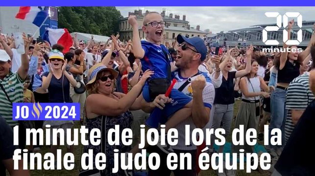 JO 2024 : 1 minute d'euphorie lors de la finale de judo en équipe, au Club France