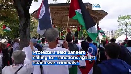 Download Video: Pro-Palestinian demonstrators across Europe demand cease-fire in the Israel-Hamas war.