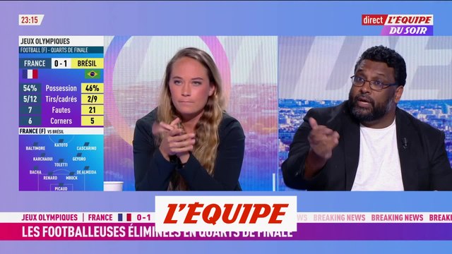 L'équipe de France éliminée dès les quarts de finale - JO 2024 - Foot (F)