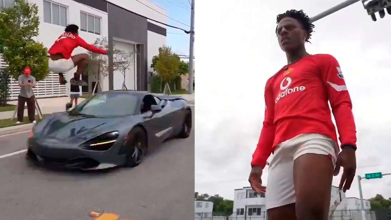 Speed vuelve a causar polémica al saltar dos coches deportivos en plena transmisión en vivo