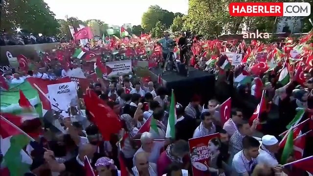 Ayasofya'da Hamas lideri İsmail Haniye'ye destek eylemi düzenlendi