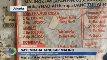 Sayembara Tangkap Maling Berhadiah Uang di Tambora, Jakarta Barat