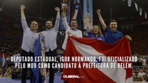 Deputado estadual, Igor Normando, foi oficializado pelo MDB como candidato à Prefeitura de Belém.