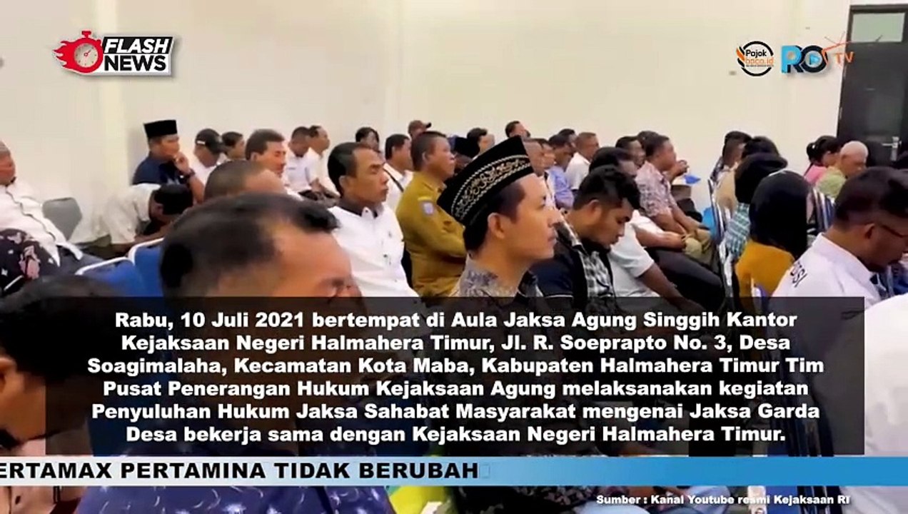 Puspenkum Kejagung Gelar Penyuluhan Hukum Tentang Jaga Desa di Halmahera Timur