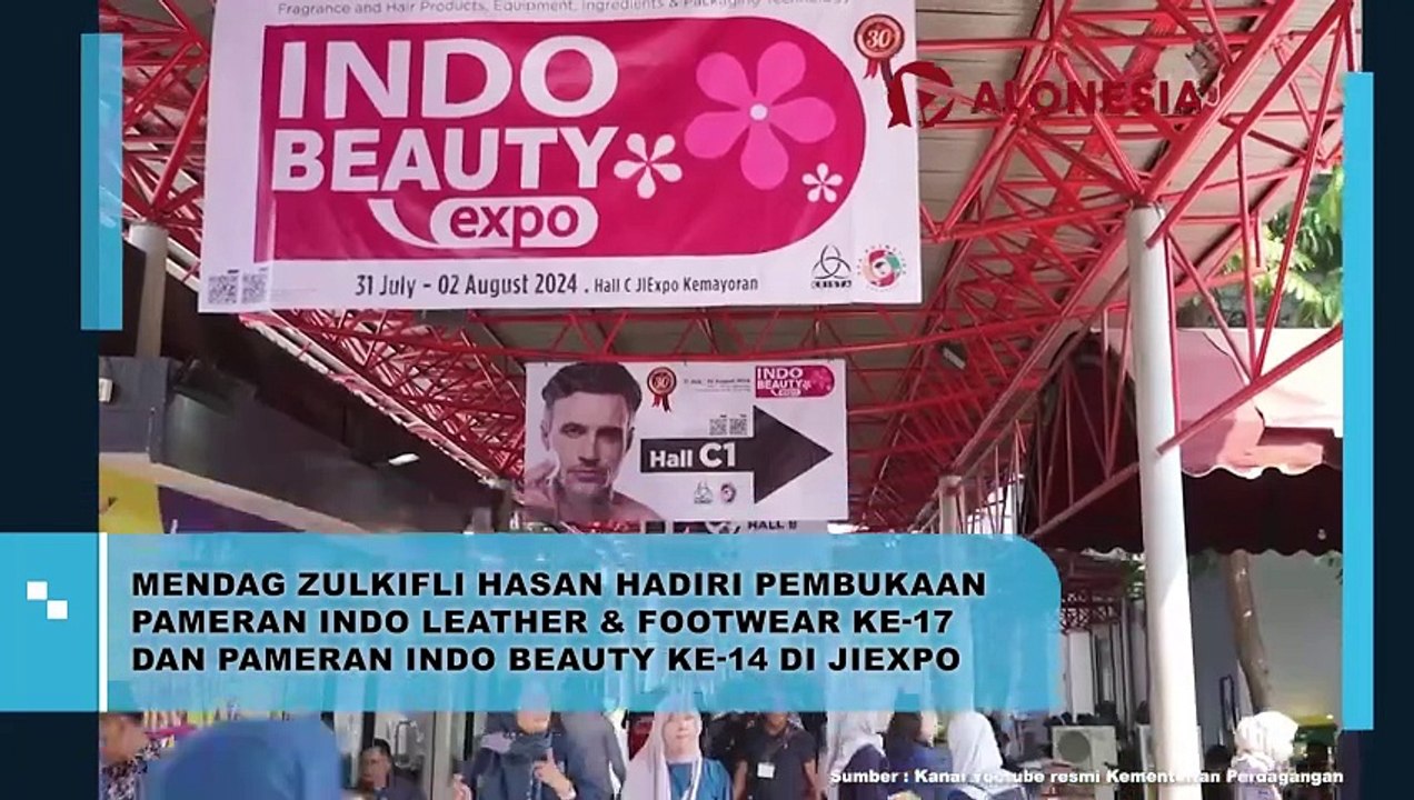 Mendag Zulkifli Hasan Hadiri Pembukaan Pameran Indo Leather dan Footwear ke-17 dan Pameran Indo Beauty ke-14 di JIEXPO