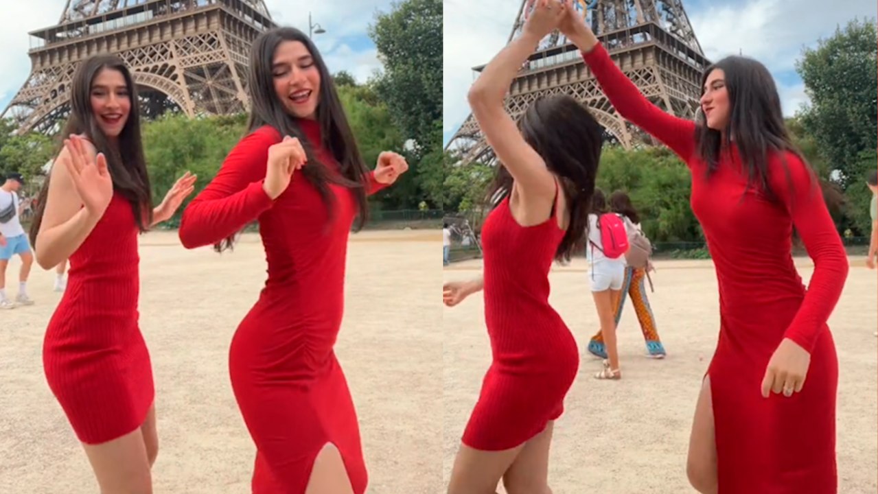 Ara y Fer, las sensuales gemelas de TikTok, ponen sabor mexicano a los Juegos de París y bailan cumbia bajo la Torre Eiffel