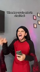 One of the shokhi girls at wedding  to attract her crush