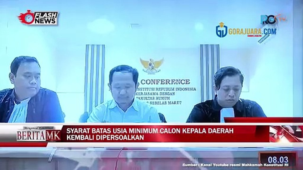 MK KEMBALI GELAR SIDANG MENGENAI SYARAT BATAS USIA MINIMUM CALON KEPALA DAERAH