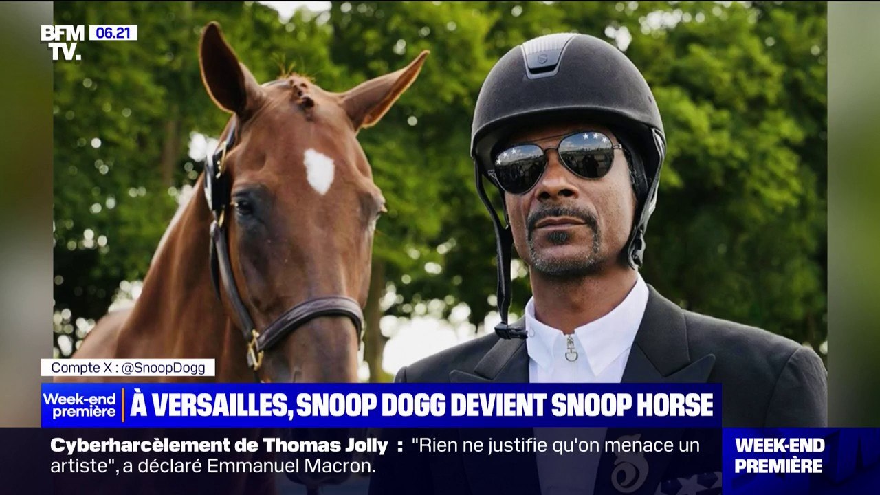 JO 2024: Snoop Dogg, habillé en cavalier, fait sensation à Versailles