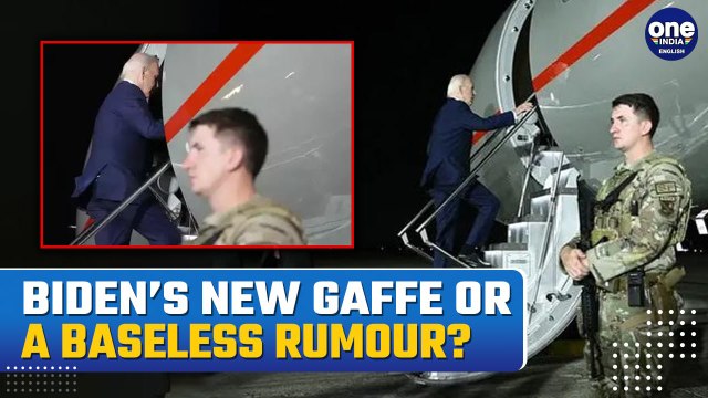 Did Joe Biden Walk Into An Empty Plane, Leaving Kamal Kamala Harris Perplexed? Watch Video