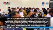 PUSPENKUM KEJAGUNG GELAR PENYULUHAN HUKUM TENTANG JAGA DESA DI KAB. HALMAHERA TIMUR