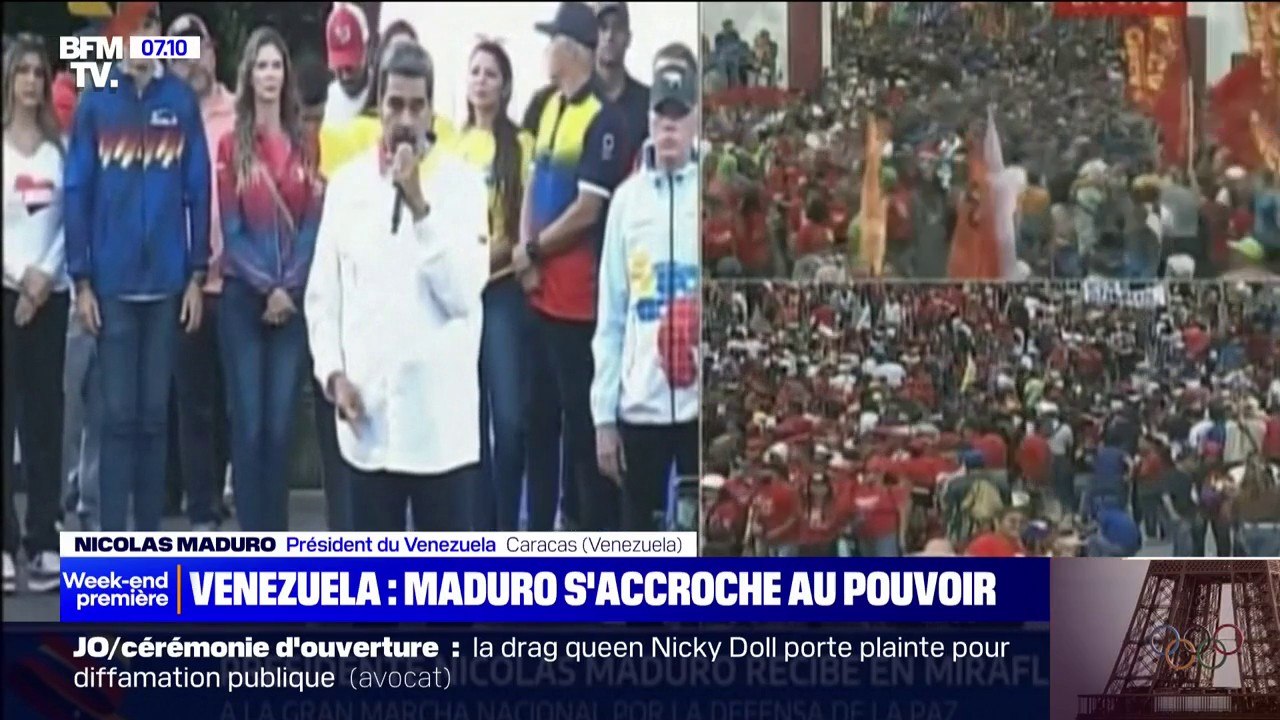 Au Venezuela, des milliers de manifestants se sont mobilisés pour contester la réélection de Nicolas Maduro