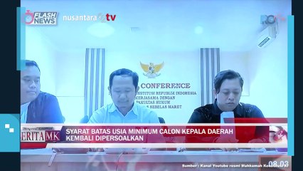 Uji Materi di MK: Astro Alfa Liecharlie Tantang Batas Usia Calon Wakil Kepala Daerah