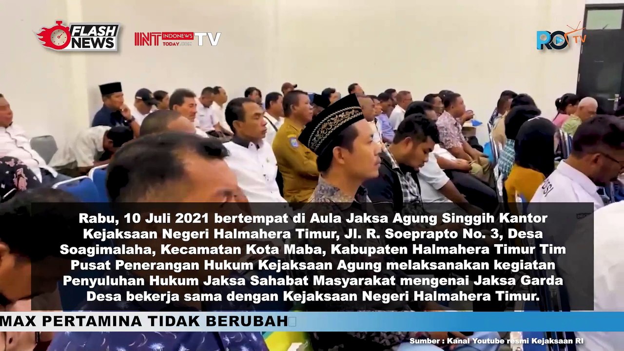 Puspenkum Kejagung Gelar Penyuluhan Hukum Tentang Jaga Desa di Kab. Halmahera Timur