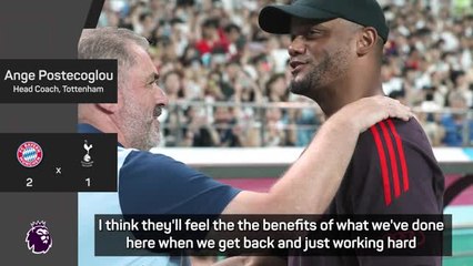 Testing conditions of Asia tour will benefit Spurs - Postecoglou