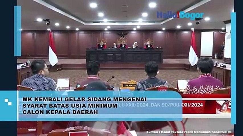 MK Sidang Kasus Batas Usia Calon Kepala Daerah: Perubahan Aturan Diuji