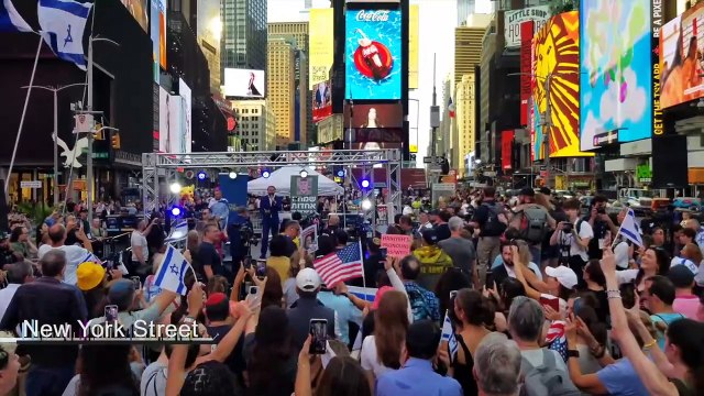 New York Streets: Hatikvah performed on Times Square by David Serero (2024)