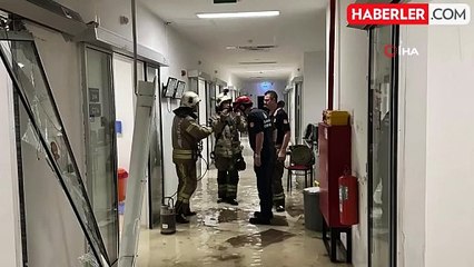 Hastanenin yeni doğan ünitesinde tavan çöktü