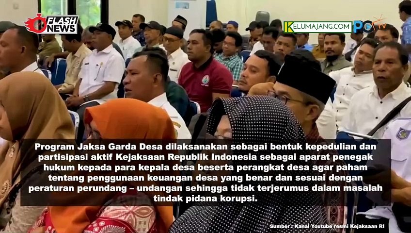 Puspenkum Kejagung Gelar Penyuluhan Hukum Tentang  Jaga Desa di Kabupaten Almahera Timur