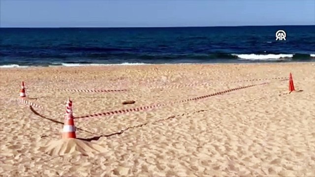 Arnavutköy'de denizde bulunan havan mermisi jandarma tarafından bölgeden alındı