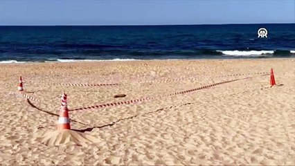 Arnavutköy'de denizde bulunan havan mermisi jandarma tarafından bölgeden alındı