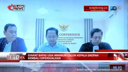 MK Kembali Gelar Sidang Batas Usia Minimum Calon Kepala Daerah