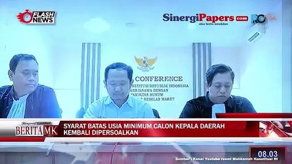 MK Kembali Gelar Sidang Mengenai Syarat Batas Usia Minimum Calon Kepala Daerah
