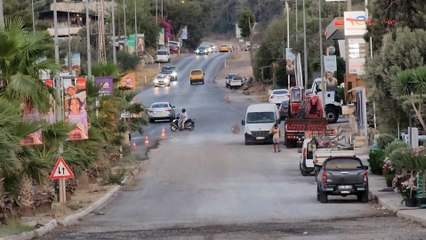 Türkbükü'nde utandıran yol