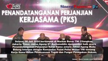 Penandatanganan Perjanjian Kerjasama Antara Jam Intel Kejaksaan RI dengan Puspom TNI