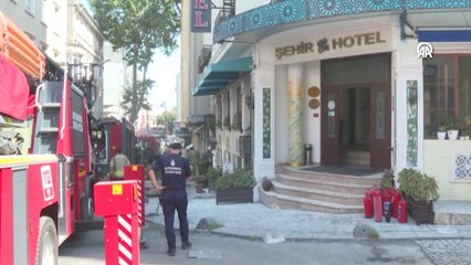 İstanbul'da 6 katlı otelde yangın